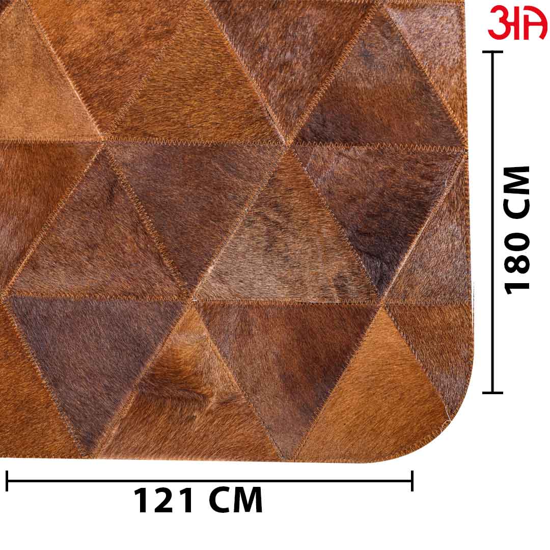 Brown Leather Carpet (4x6) Feet