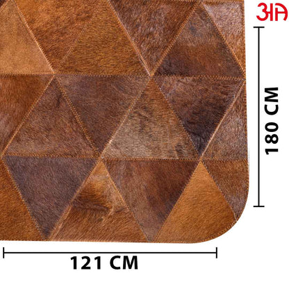 Brown Leather Carpet (4x6) Feet