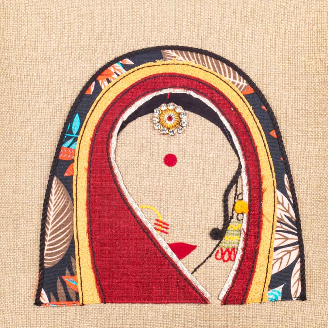 MR. RAJASTHAN And MRS. RAJASTHAN Combo Traditional Cushion Cover