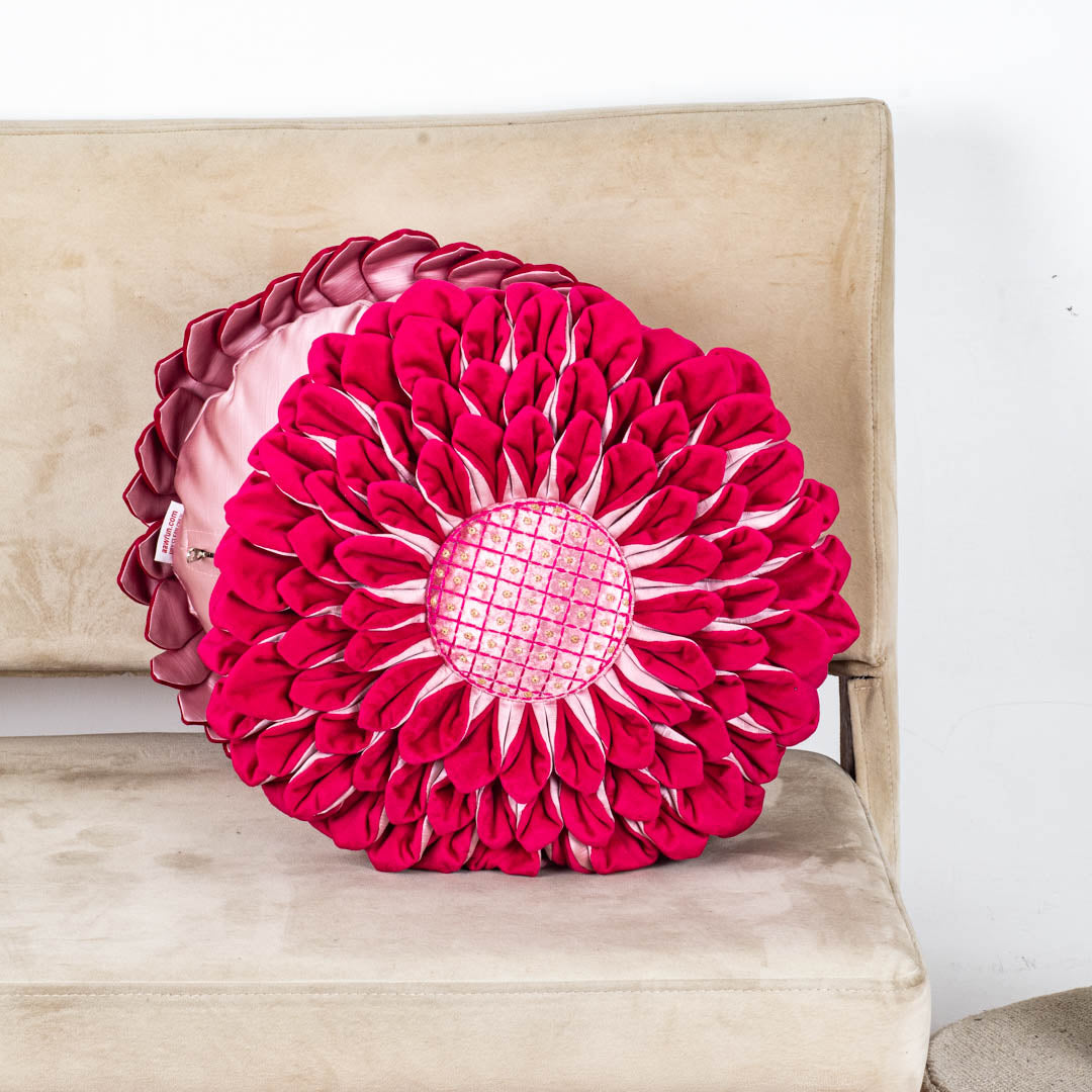Luxe Velvet Sunflower Cushion Cover