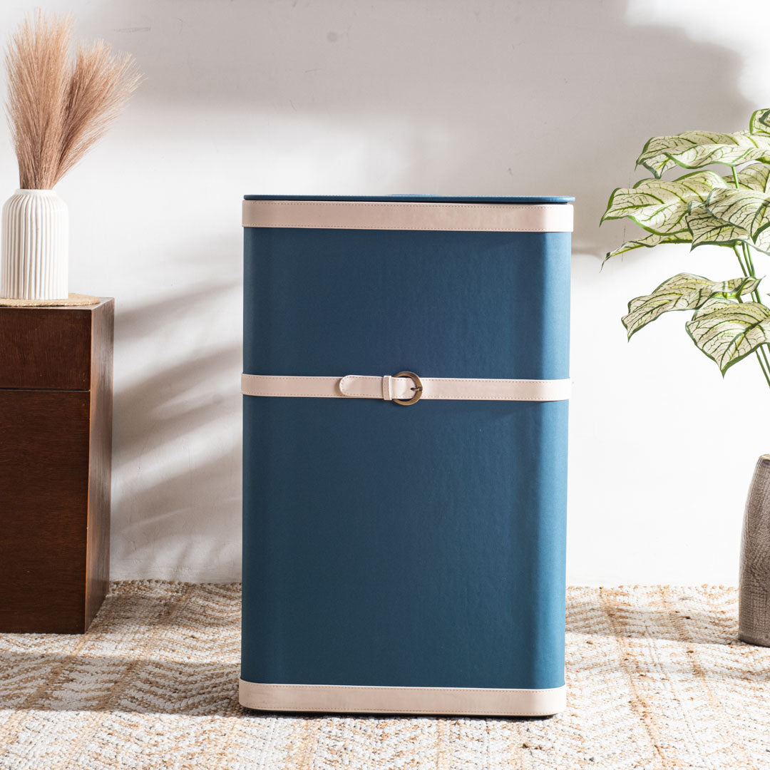 Buckle Design Laundry Box (16x11x24) Inch