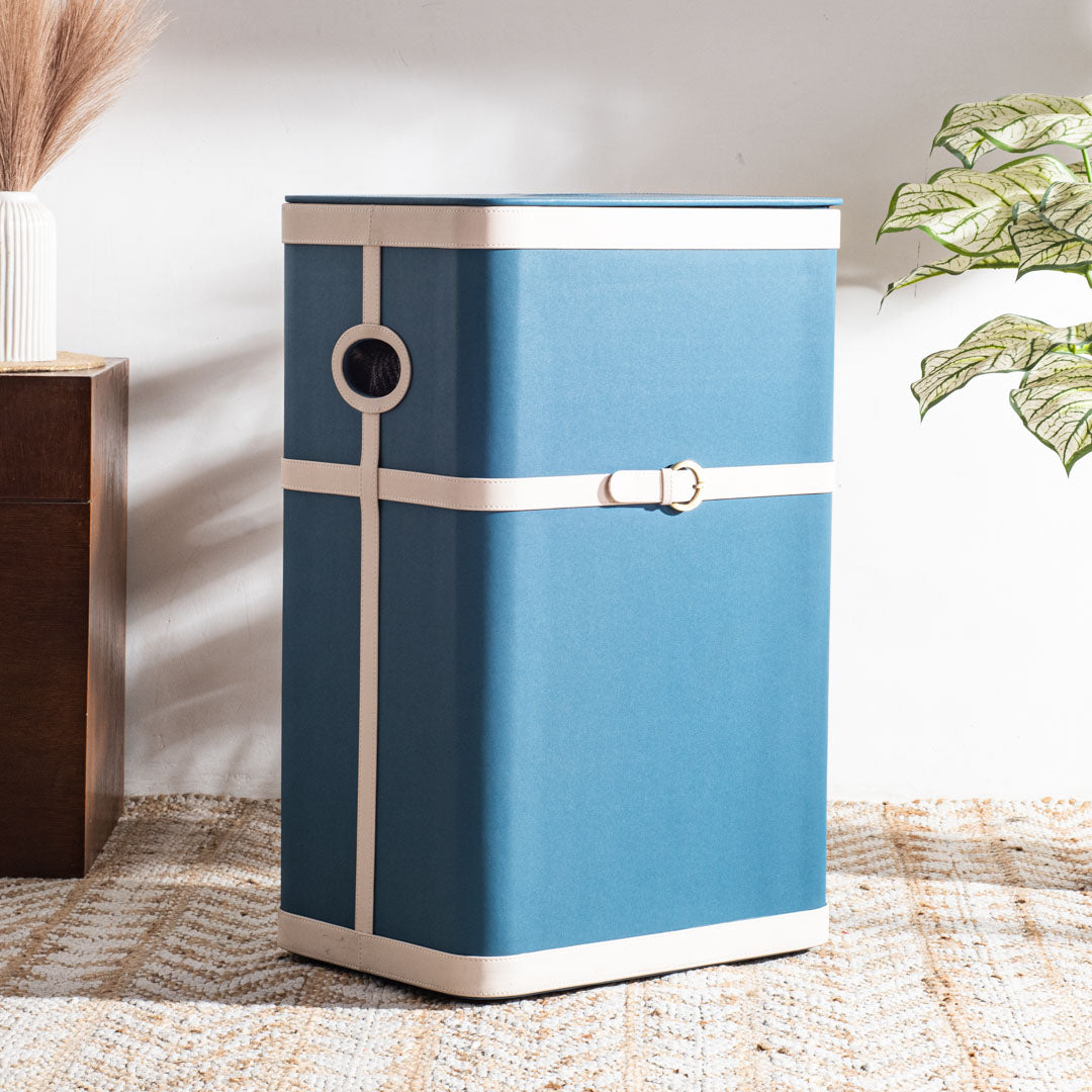 Buckle Design Laundry Box (16x11x24) Inch