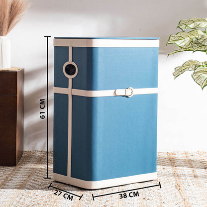 Buckle Design Laundry Box (16x11x24) Inch