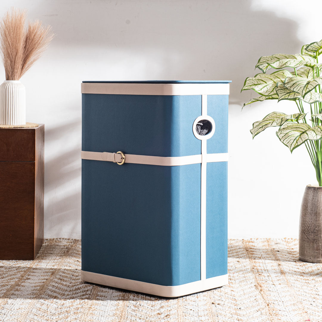 Buckle Design Laundry Box (16x11x24) Inch