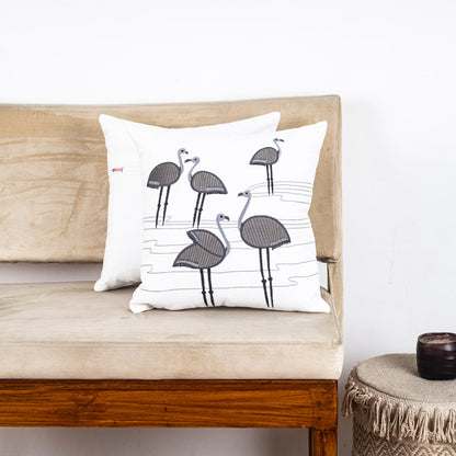 Premium Flamingo Cotton Emb&