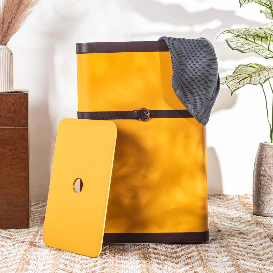 Buckle Design Laundry Box (16x11x24) Inch