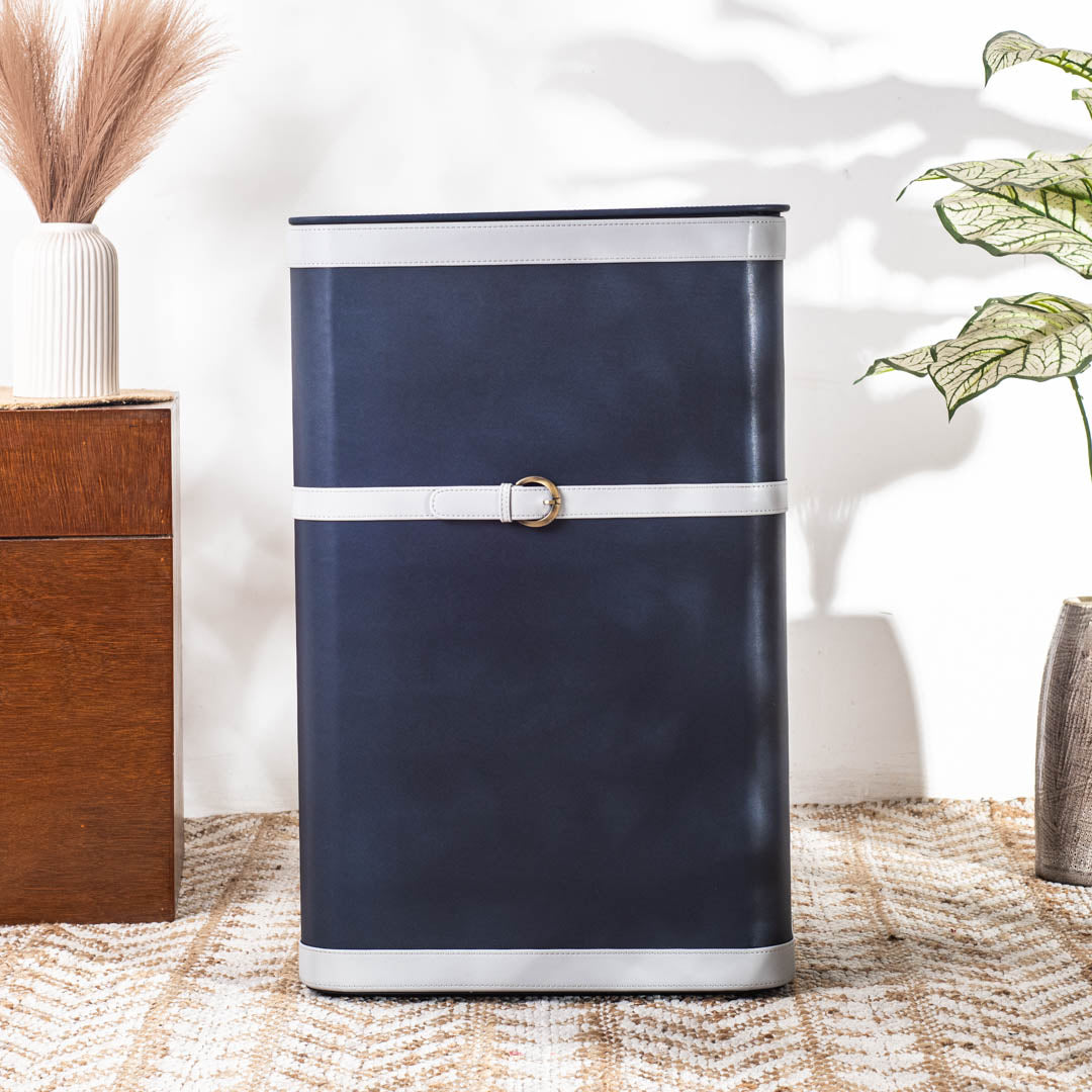 Buckle Design Laundry Box (16x11x24) Inch