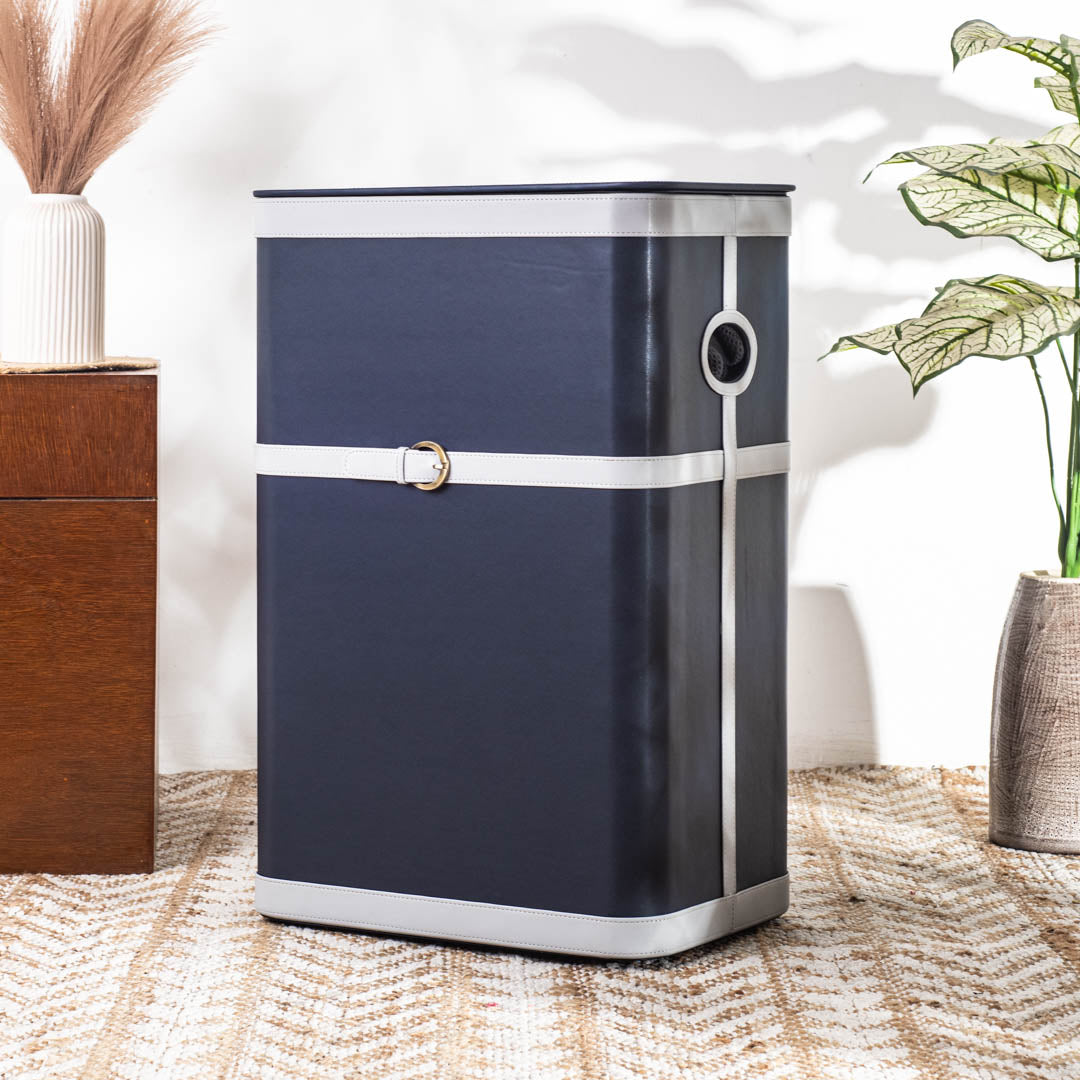 Buckle Design Laundry Box (16x11x24) Inch