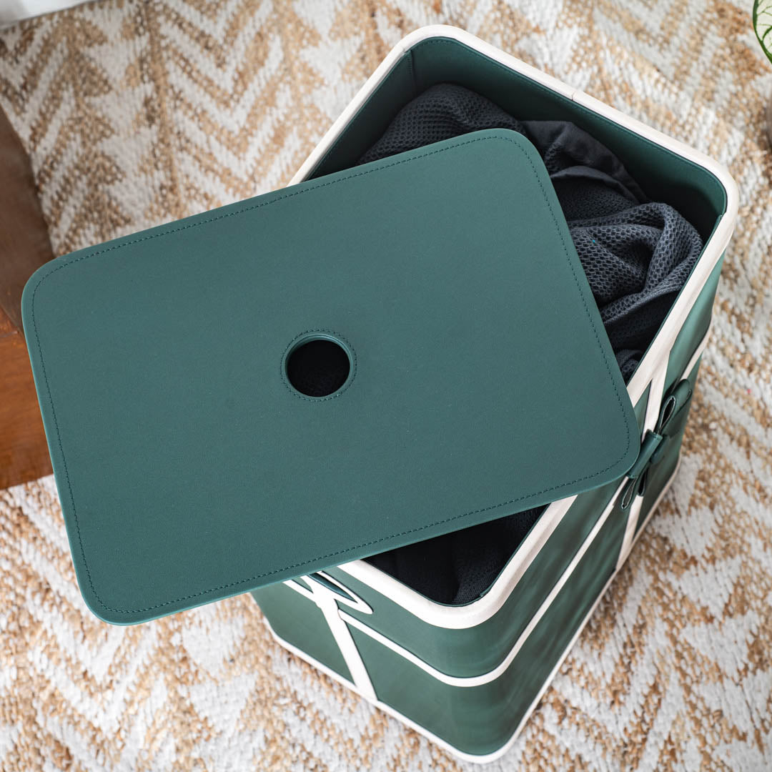 Bow Design Laundry Box (16x11x24) Inch