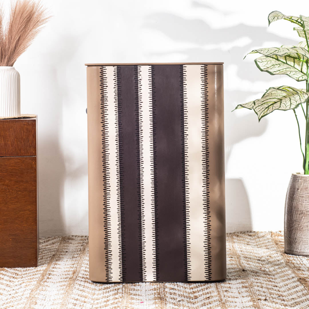 Premium Zig Zag Panel Patch Laundary Basket