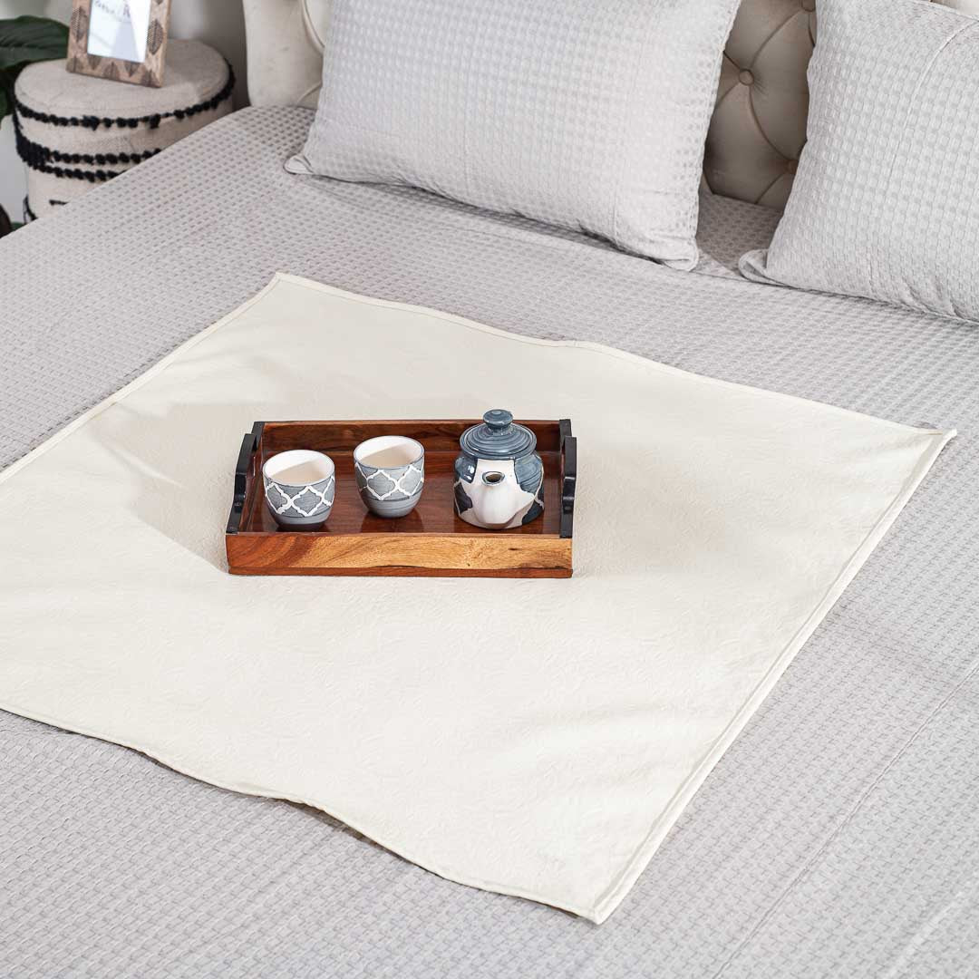 Premium Milk Veil Bed Mat Design Ten