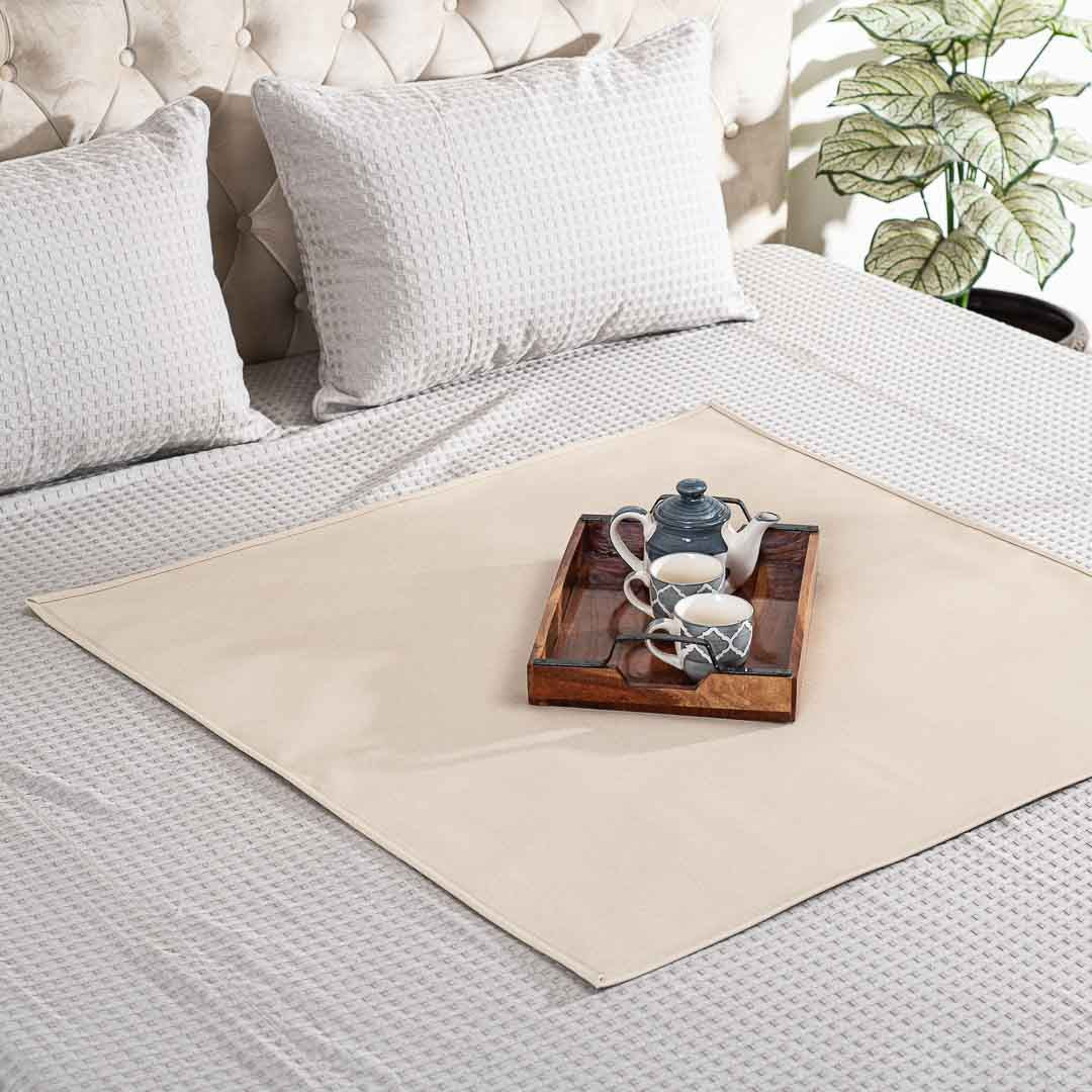 Premium Beige Breeze Bed Mat Design Nine