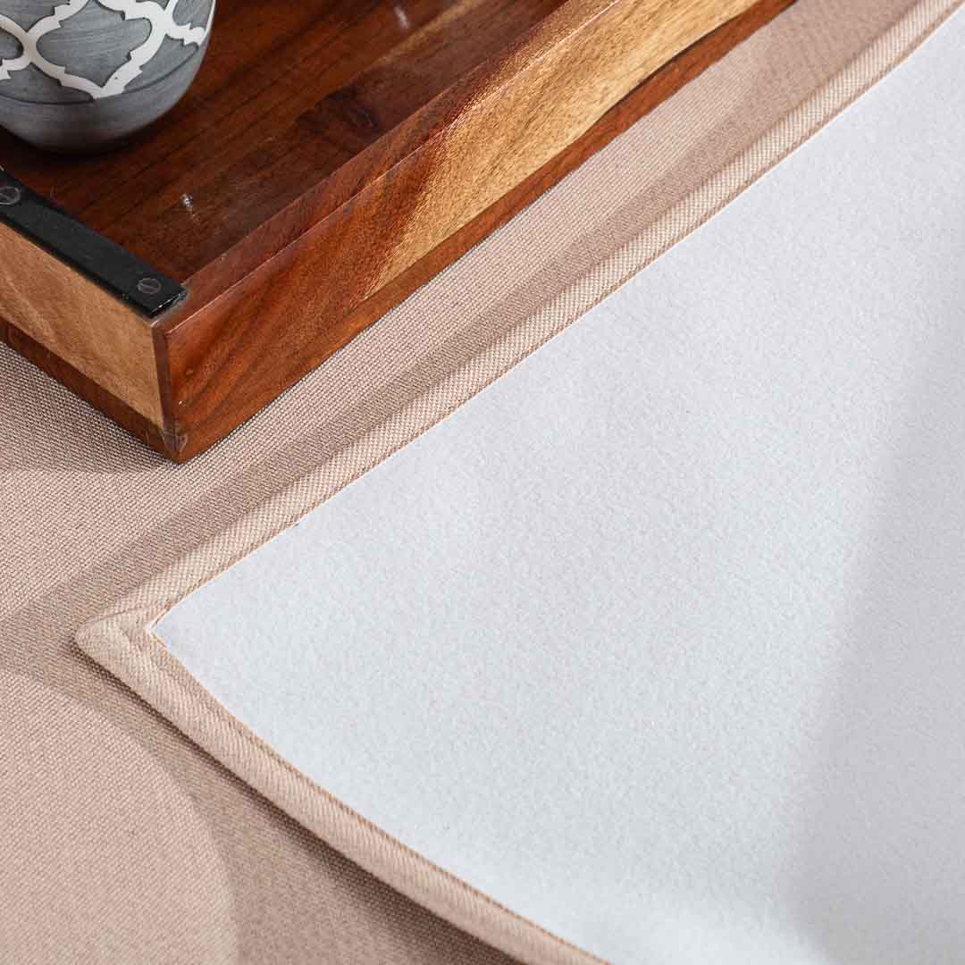 Premium Peach Colour Bed Mat Design Four