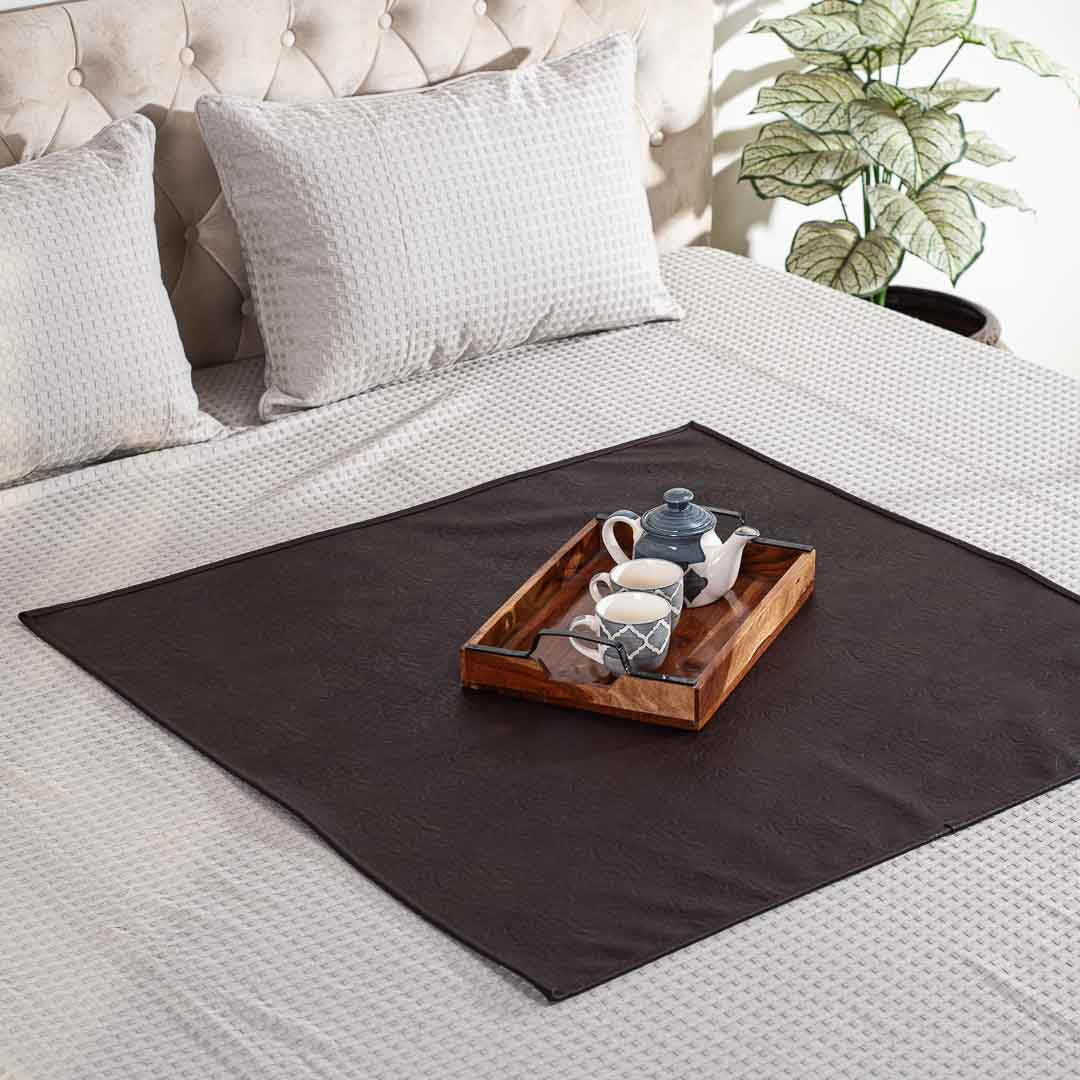Premium Storm Black Bed Mat Design Seven