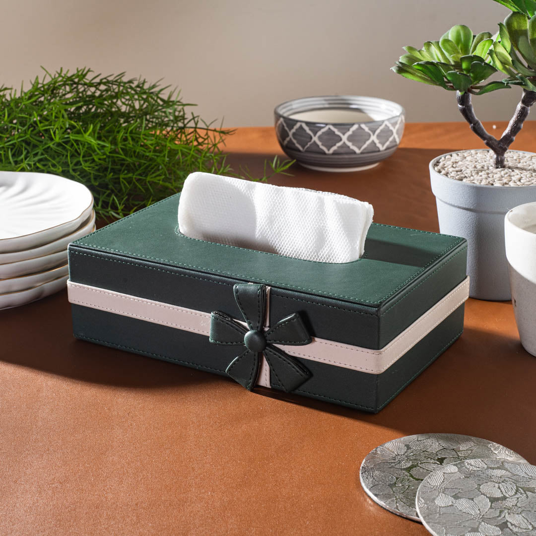 Bow Design Tissue Box (24x14x8)CM