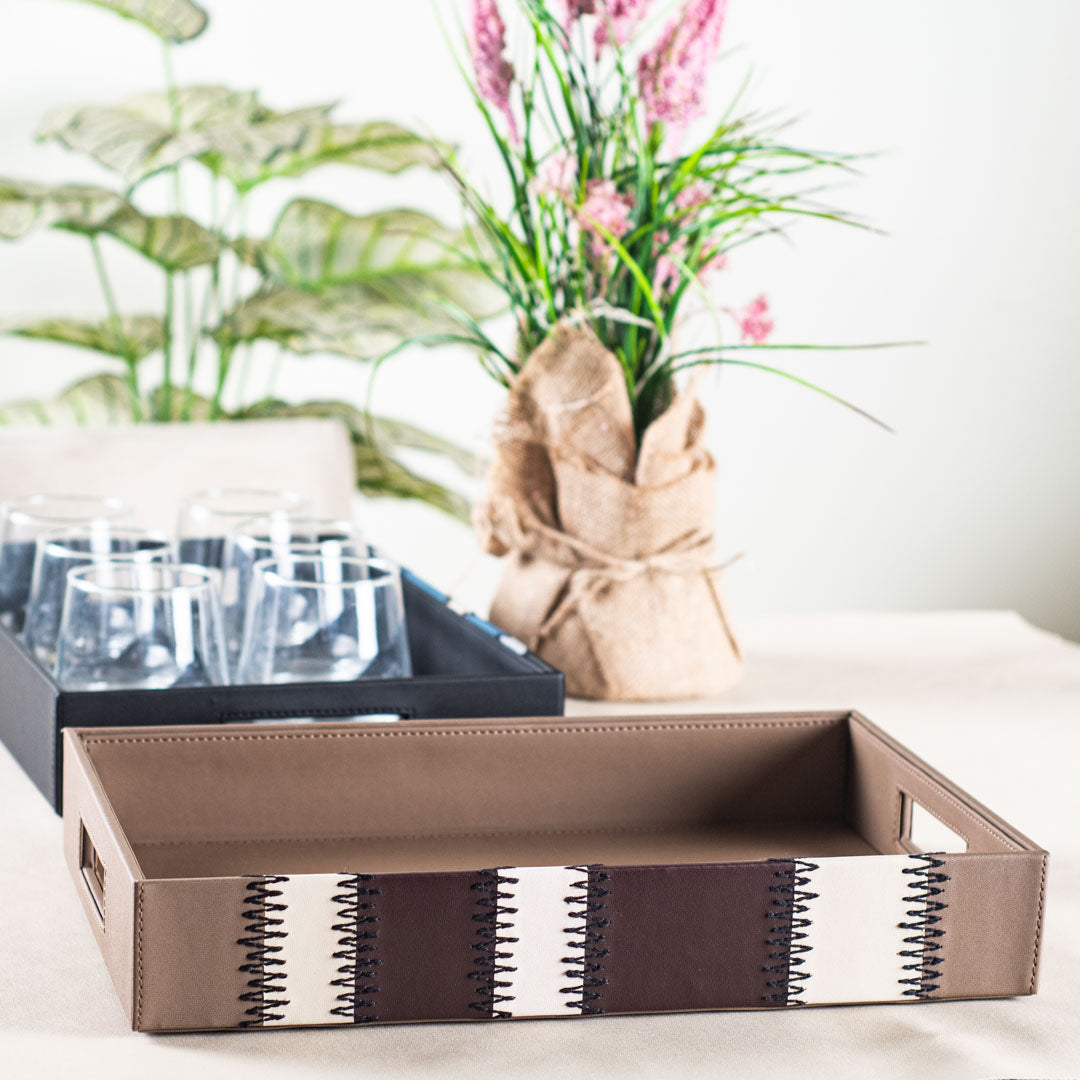 Brown Premium Zig Zag Panel Patch Tray