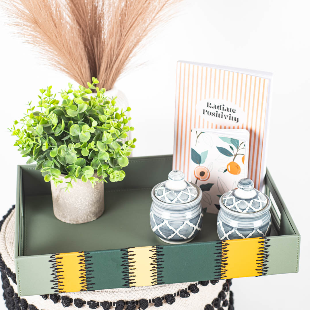 Green Premium Zig Zag Panel Patch Tray