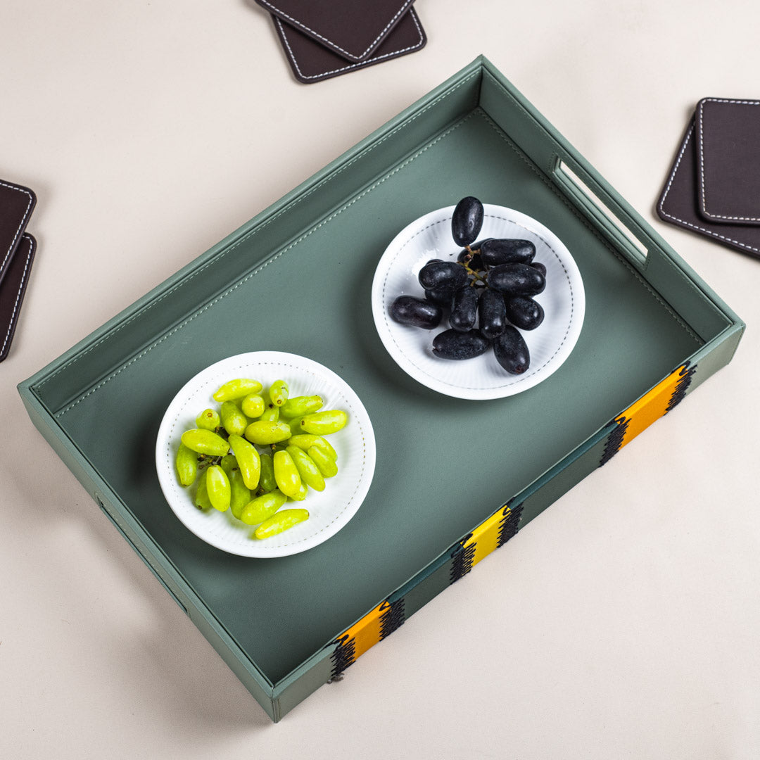 Green Premium Zig Zag Panel Patch Tray