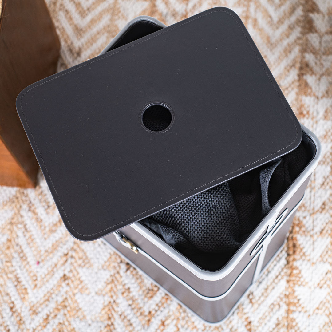 Buckle Design Laundry Box (16x11x24) Inch