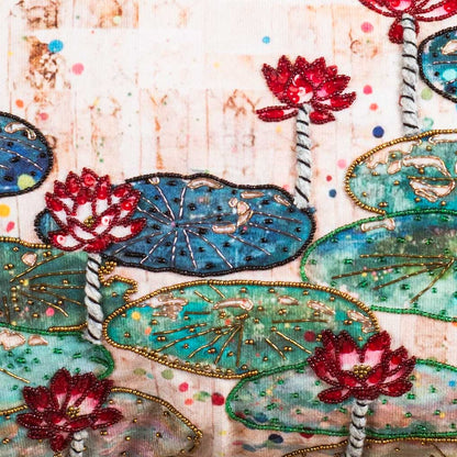 LOTUS WITH LEAVES