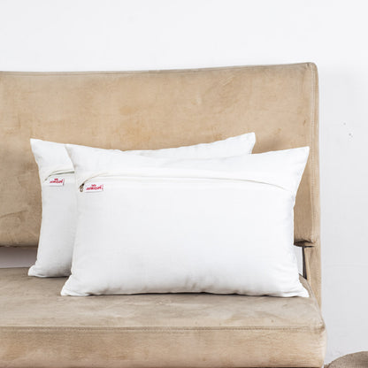Premium Sapphire Feather Cushion Cover