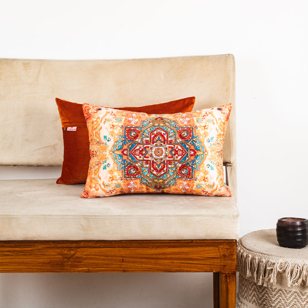 Designer Ornamental Pattern Cushion Cover for Sofa &amp; Living Room
