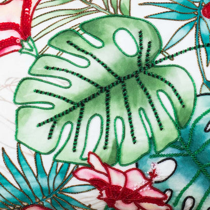 Designer Botanical Print Cushion Cover for Sofa &amp; Living Room