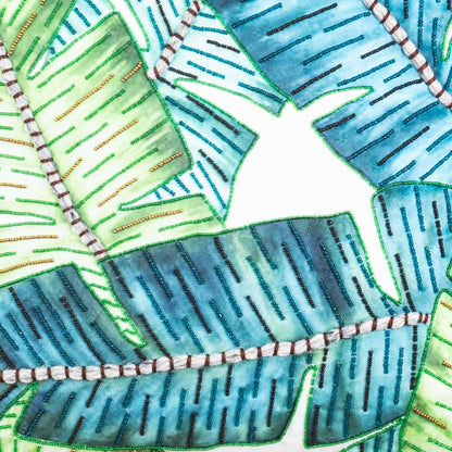 Luxury Tropical Leaf Print Cushion Cover for Modern Interiors