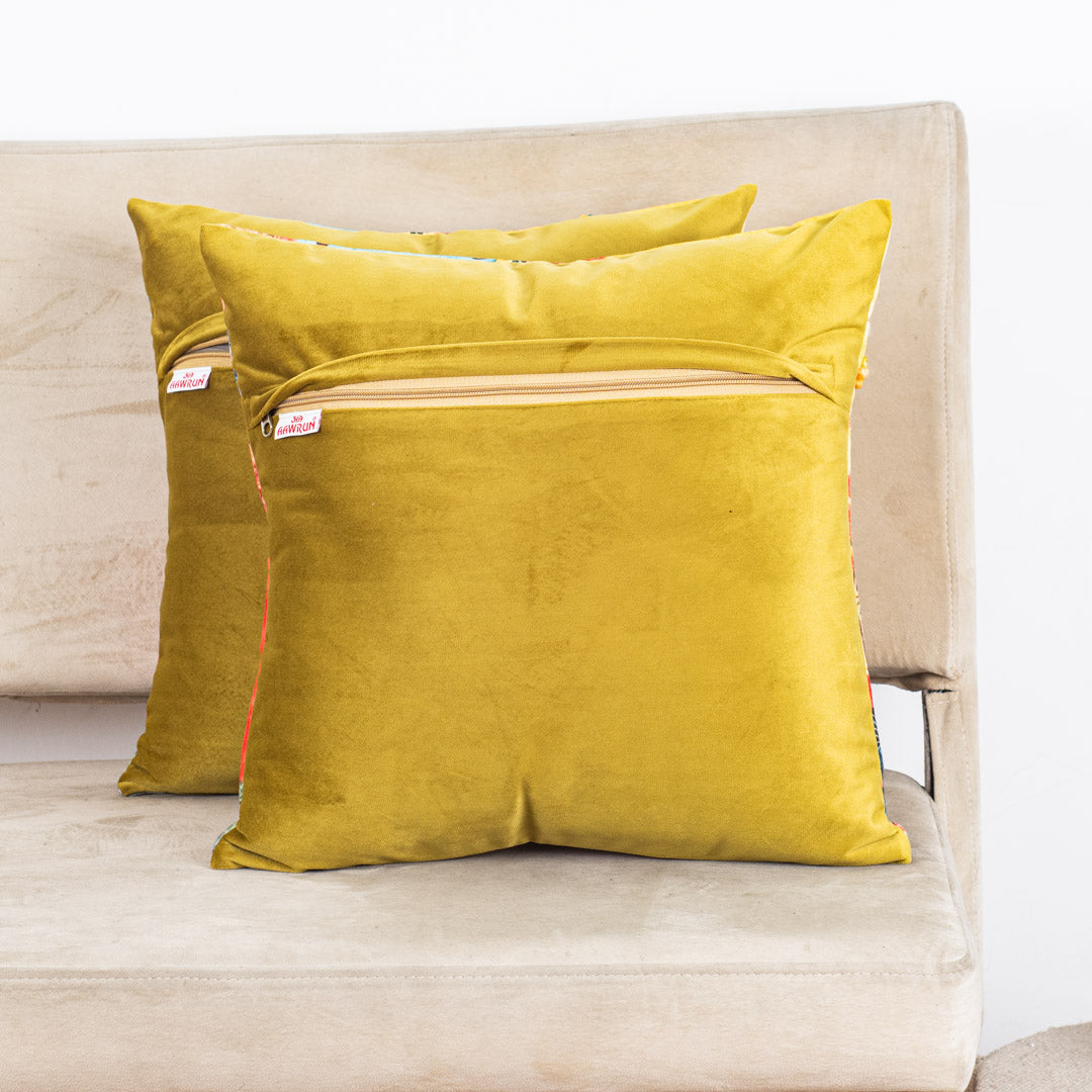 Premium Decorative Cushion Cover with Scenic Garden Design