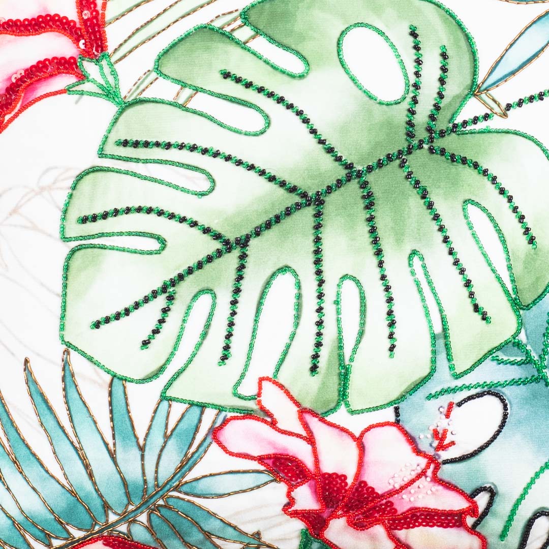 Designer Botanical Print Cushion Cover for Sofa &amp; Living Room