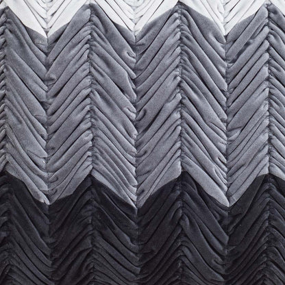 Premium Shaded Gathered Zig-Zag Design Cushion Cover