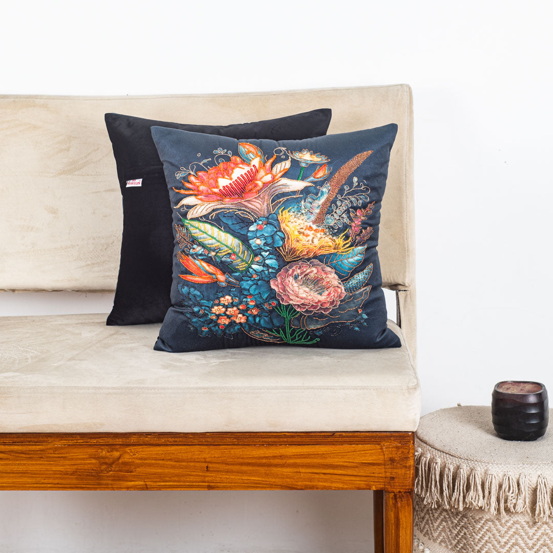 Premium Magic Flowers Cushion Cover