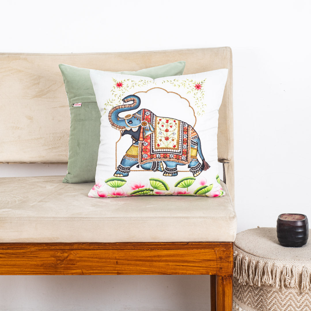 Premium Lotus Maharaja Cushion Cover
