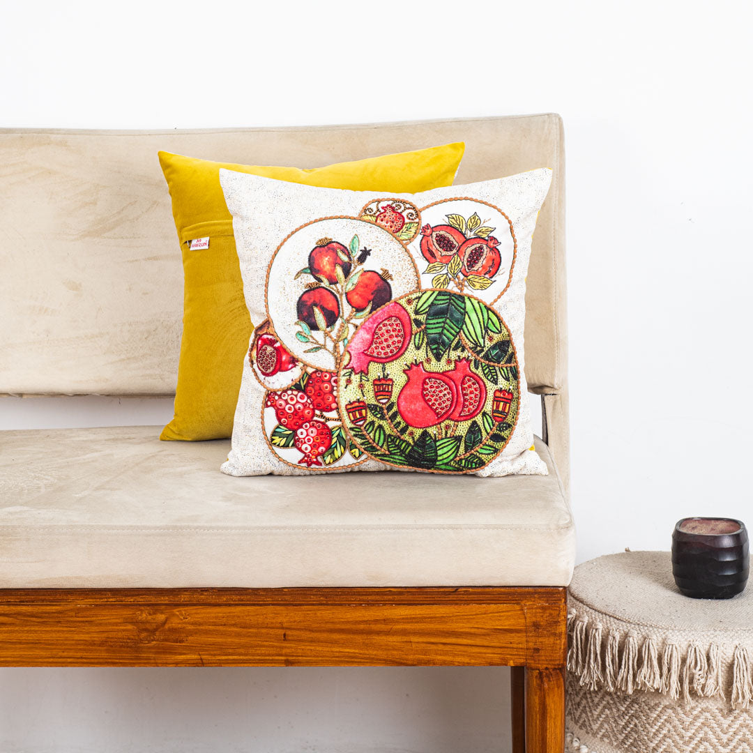 Premium Pomegranate Cushion Cover