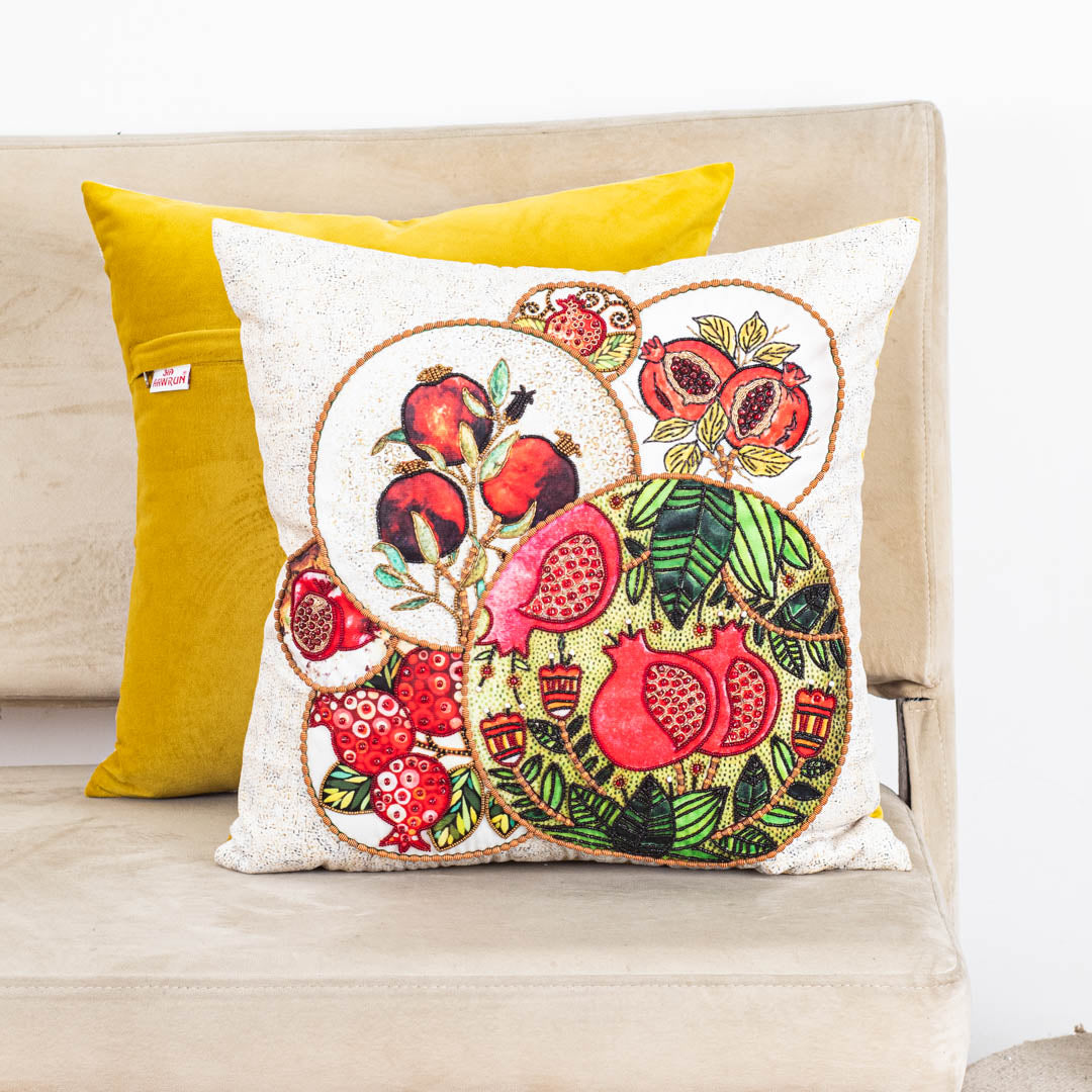 Premium Pomegranate Cushion Cover