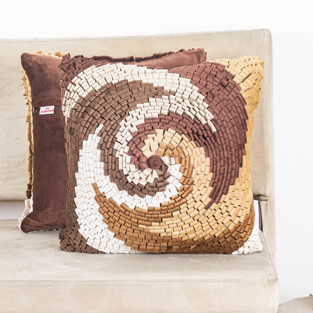 Textured Abstract Cushion Cover | Premium Home Décor – Aawrun