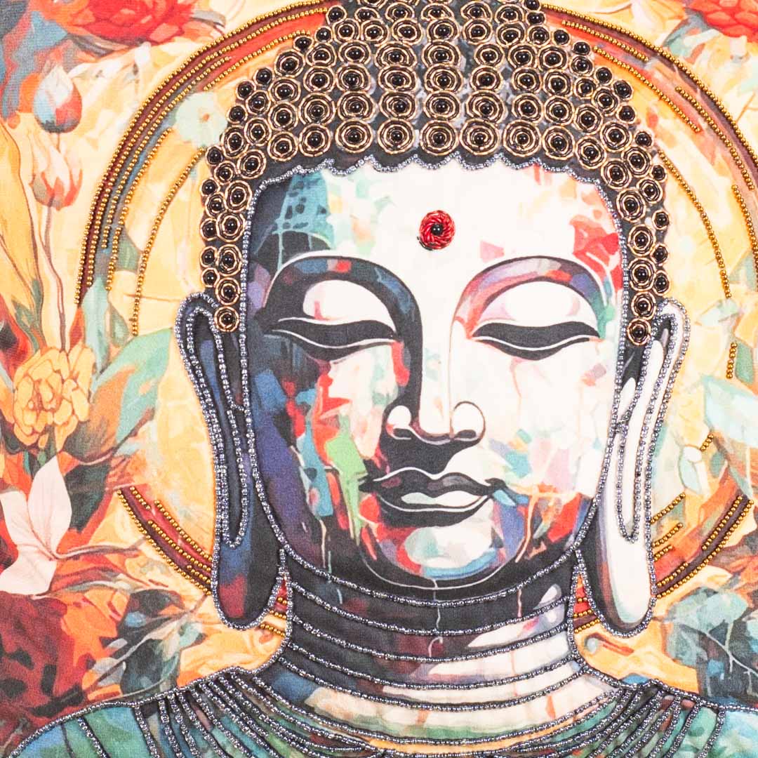 Premium Divine Buddha Cushion Cover