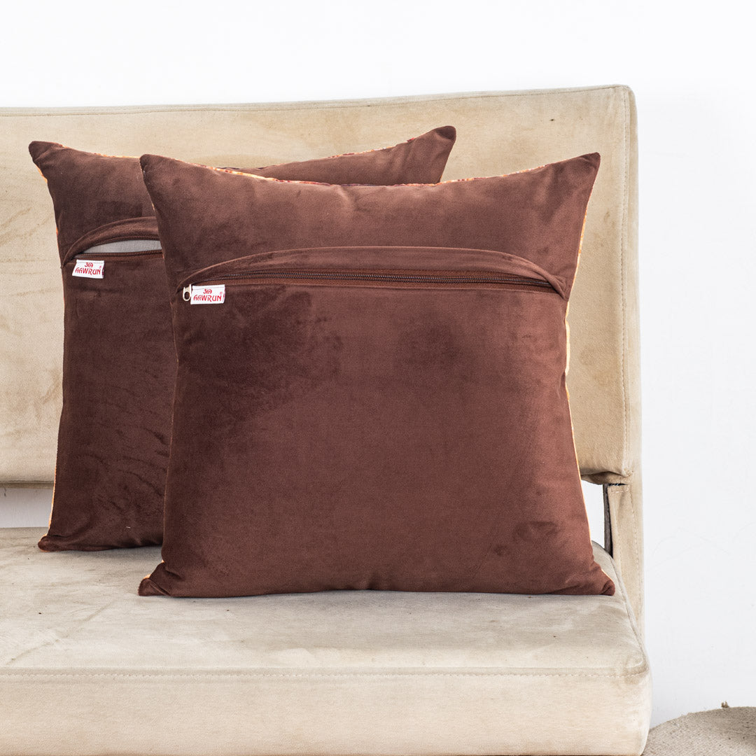 Mother Elephant Cushion Cover with Handwork
