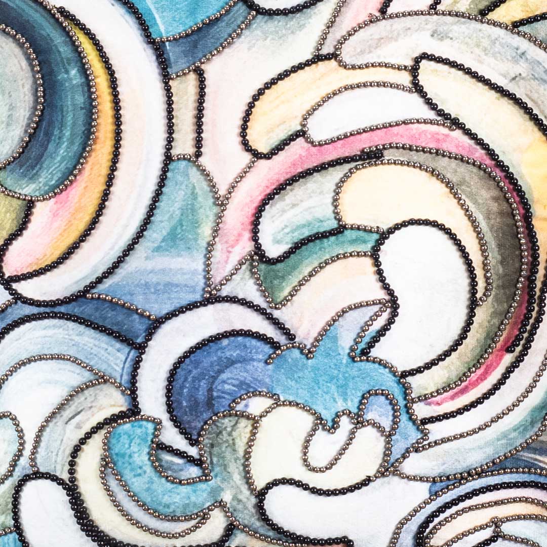 Vibrant Colourful Cloud Velvet Cushion Cover