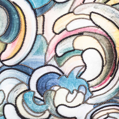 Vibrant Colourful Cloud Velvet Cushion Cover