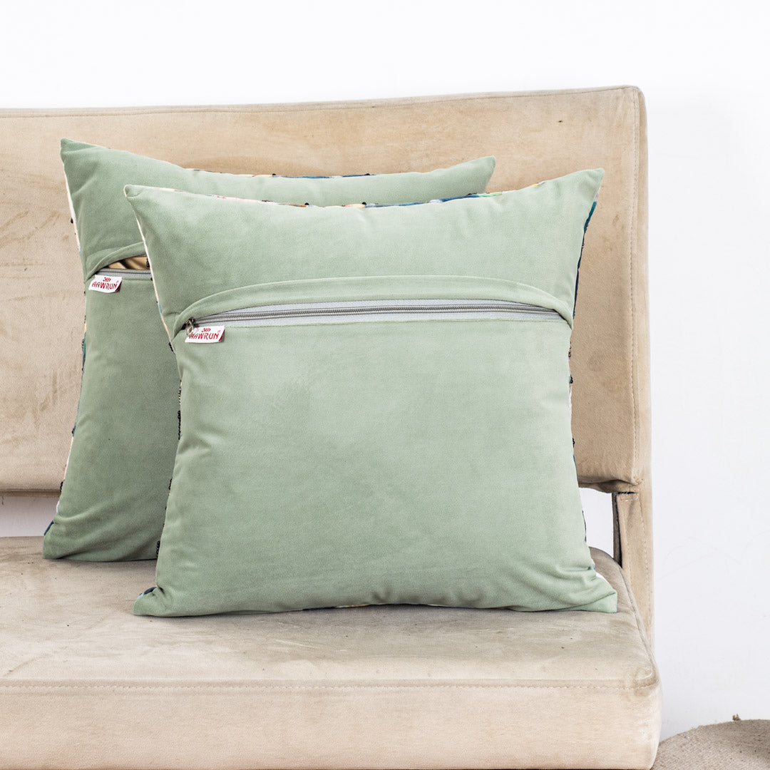 Vibrant Colourful Cloud Velvet Cushion Cover