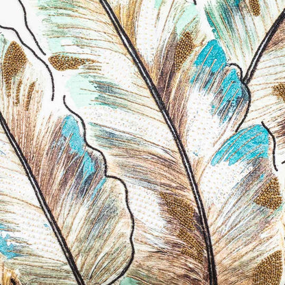 Designer Tropical Leaf Pattern Cushion Cover for Sofa &amp; Living Room
