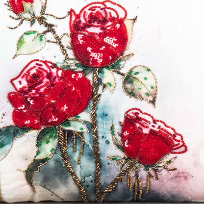Premium Red Roses Cushion Cover