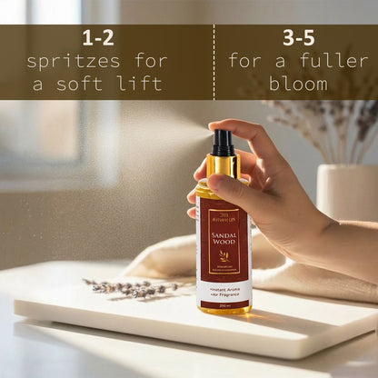 Sandalwood Premium Room Freshener Spray | Warm Woody Fragrance – Aawrun