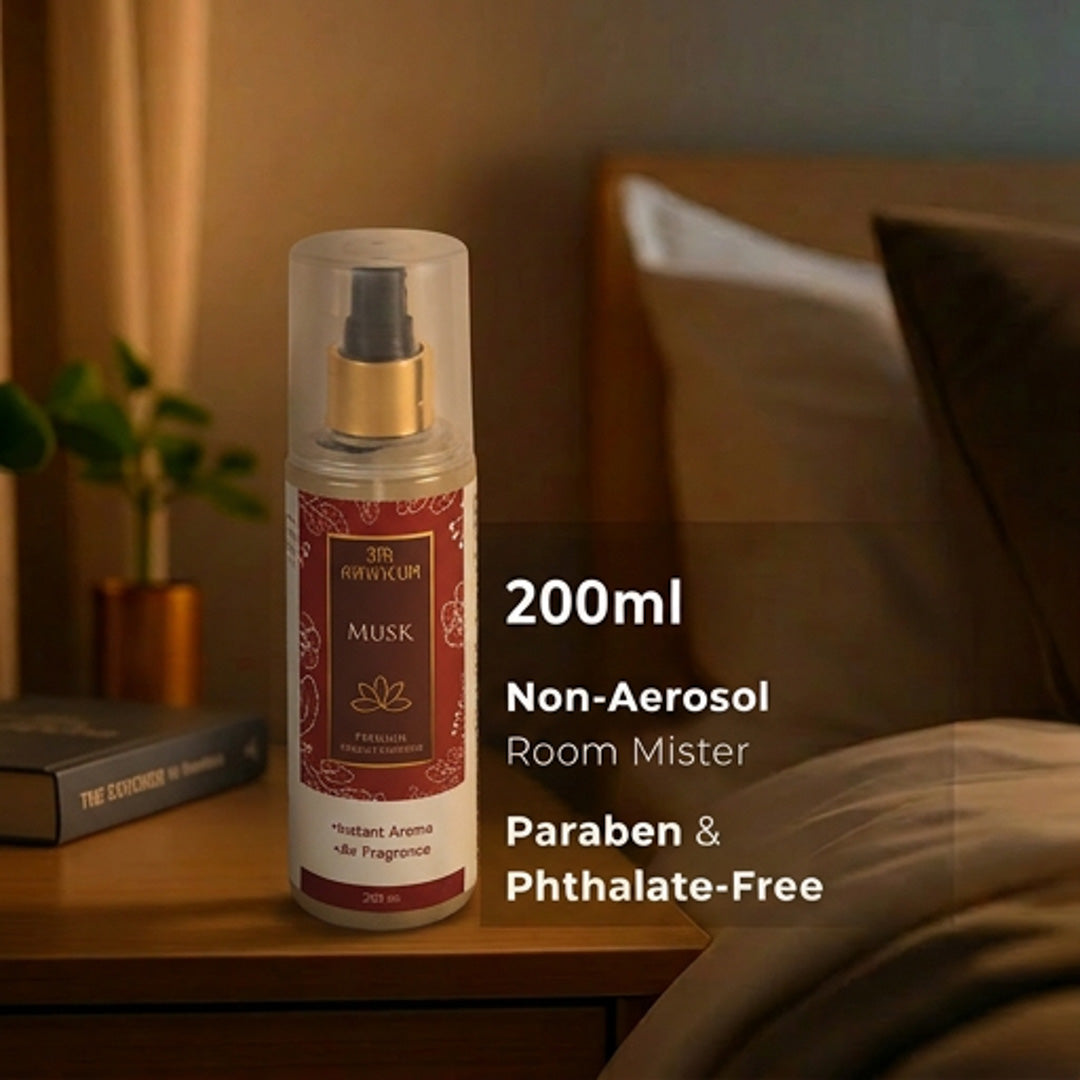 Musk Premium Room Freshener Spray | Luxury Air Fragrance – Aawrun