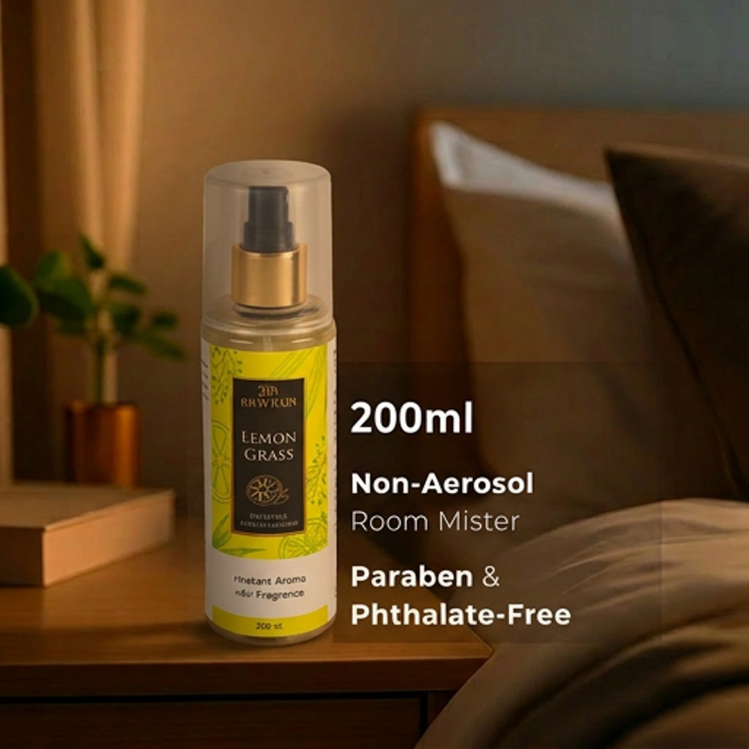 Lemon Grass Premium Room Freshener Spray | Fresh Citrus Fragrance – Aawrun