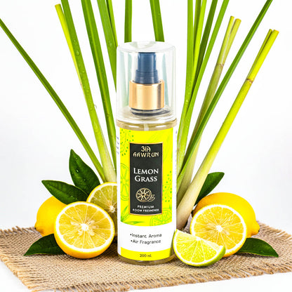 Lemon Grass Premium Room Freshener Spray | Fresh Citrus Fragrance – Aawrun