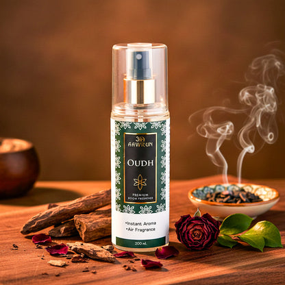 Oudh Premium Room Freshener Spray | Rich Luxury Home Fragrance – Aawrun