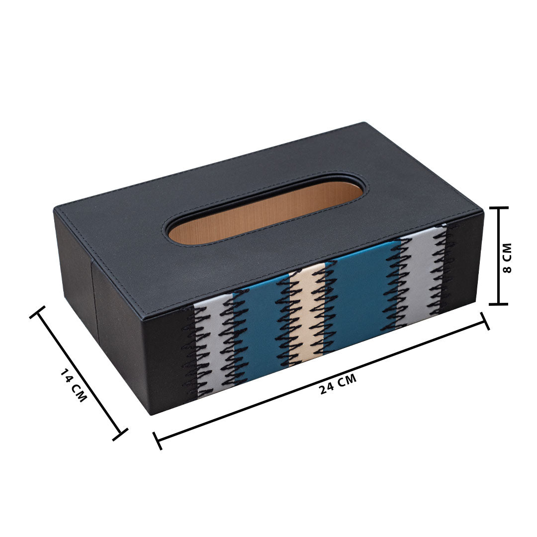 Premium Zig Zag Panel Patch Tissue Box
