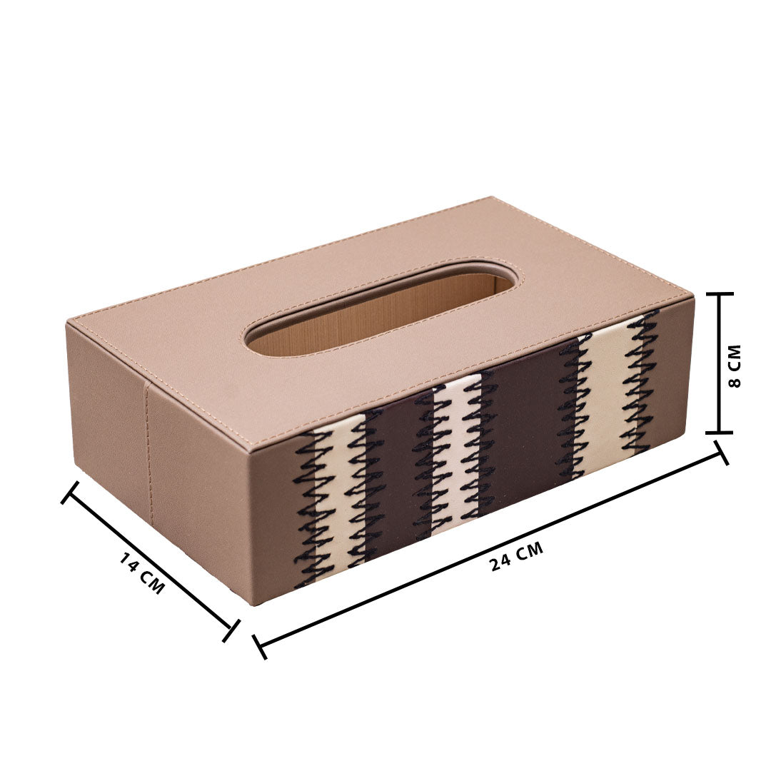 Premium Zig Zag Panel Patch Tissue Box